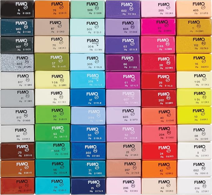 STAEDTLER FIMO Soft Polymer Clay - Oven Bake Clay for Jewelry, Sculpting, Crafting, 66 Pieces, Assorted Colors, 8023 C66-1 - Image 3
