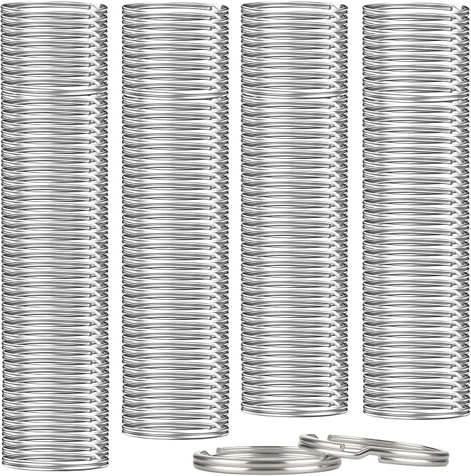 2000PCS Key Rings Bulk,1 Inch (25mm) Split Metal Alloy Keychain Rings | Sturdy alloy split key‑rings fit jewelry‑making, bag pendants,handmade crafts and daily key‑organizing by YoufocusonlovinglifeWefocusonsimplifyingit