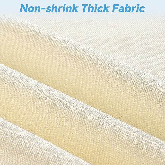 Lzerking 24 Pack Canvas Tote Bags Bulk (14x15 Inches, Natural Color) | Perfect for DIY projects (painting, sublimation, HTV, screen printing), 10oz fabric, reusable bags, machine washable - Image 5