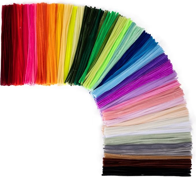 Caydo 1800 Pieces Pipe Cleaners Bulk for Crafts, 40 Assorted Colors | Chenille Stems for Art and Crafts Projects and Creative Folwers Making - Image 7