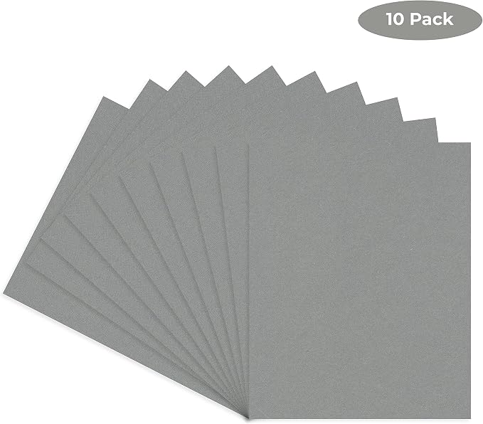 Mid Grey Acid Free 11x14 Backing Board - Uncut Photo Mat Board - 100 Sheets - Image 2