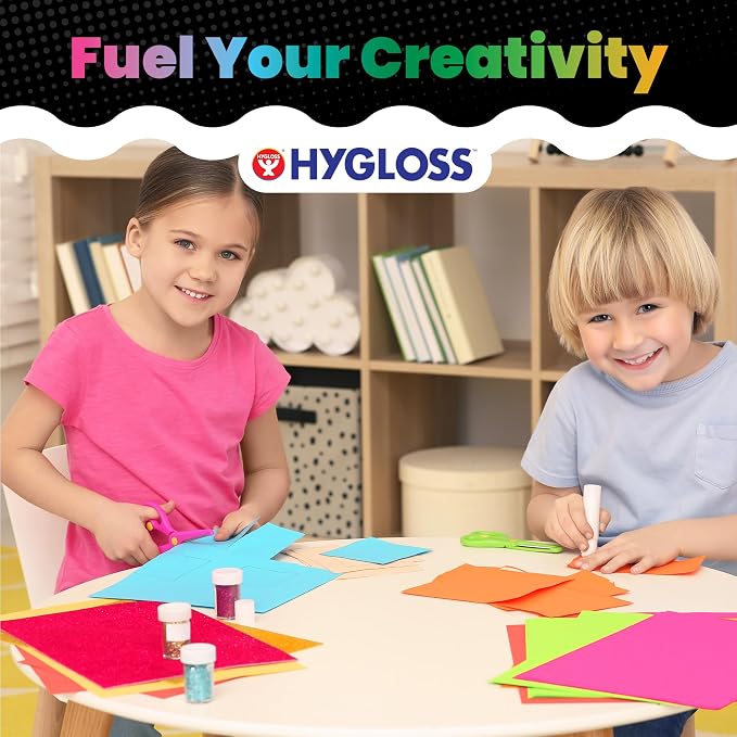 Hygloss Neon Yellow Color Card Stock Paper 8.5" x 11" – Colored Cardstock Paper 8.5x11-inch, 90 Sheets, 65 lb/176 gsm, Fade-Resistant for Crafting, Card Making – Printer Compatible - Image 7