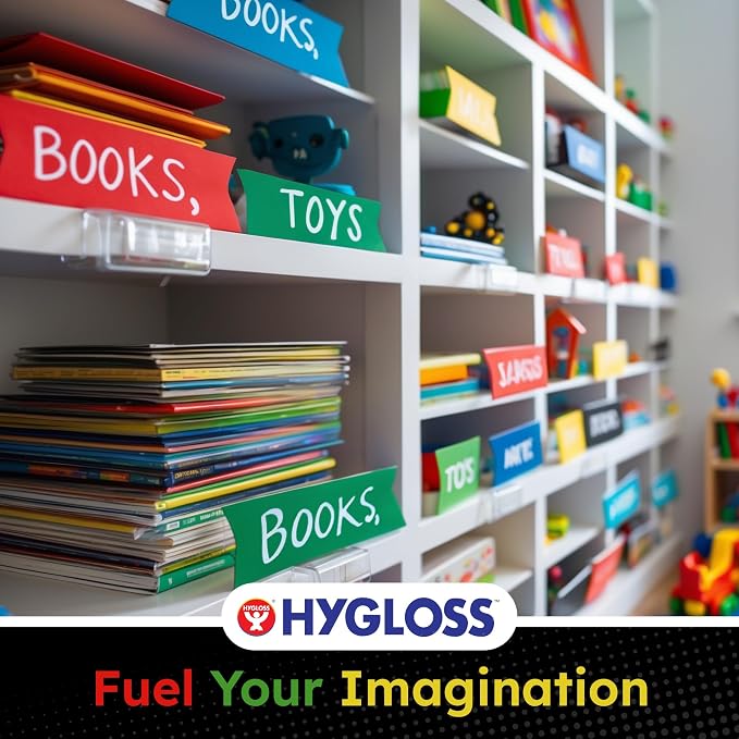 Hygloss Small Colored Poster Board 4x11 - 100 Assorted Standard Color Bulk Pack - Red, Yellow, Green, Blue, Black - 10 Pt. Thickness Poster Board Paper - Posterboard Multipack 4" x 11" - Image 6