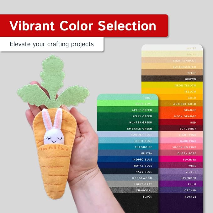 The Felt Store Craft Felt by The Yard – Soft, Plush, Durable Felt Fabric for DIY Arts & Crafts, Decorations, Embroidery & Sewing Material | Assorted Colors Craft Supply – Gold - Image 5