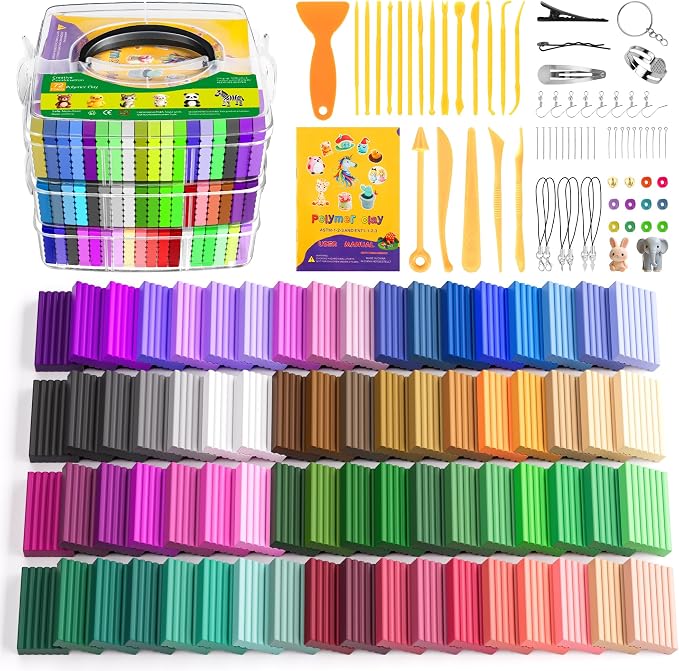 Artpar Polymer Clay Kit,72 Colors Modeling Oven Bake Clay Sculpting Set | Diy Crafts Sculpting Tools Accessory Set, Non-Sticky, Non-Fading, Easy Modeling, Especially Suitable For Kids Adults by ARTPARWelcomesYou