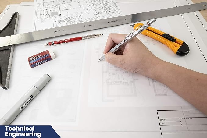 Pacific Arc Drafting Vellum Sheets, 10-Sheets 18 x 24 inches Paper Rag Vellum with Border and Title Block - Image 5