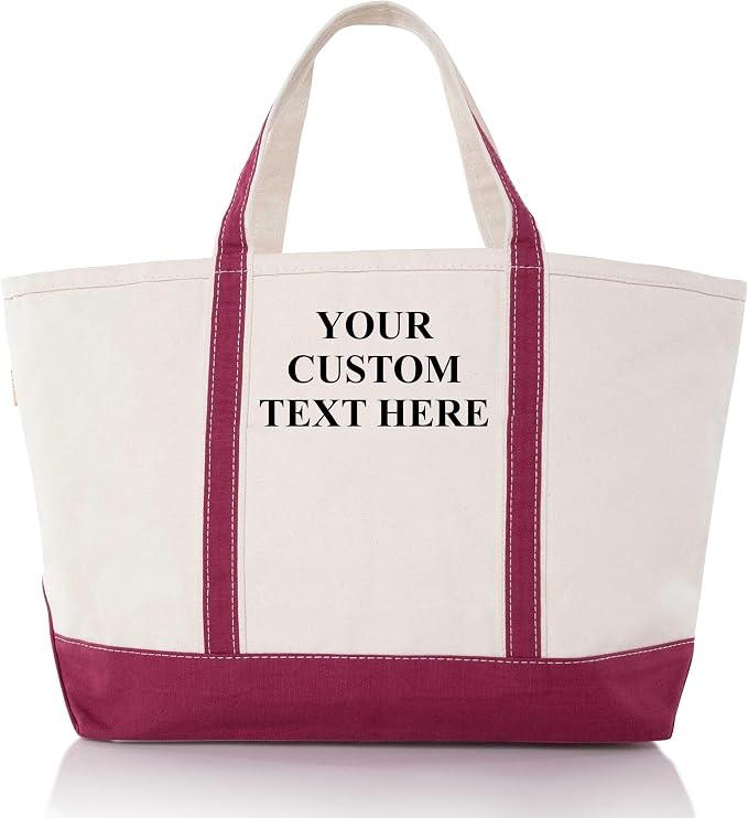 CB STATION Large Classic Tote - Canvas Tote Bag for Women - Multi-Colored Design, Perfect for Travel and Shopping by CBSTATION