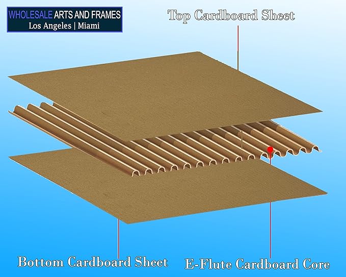 9x9 Large Cardboard Sheets Target Backer 25 Pack 3/16" Thick Corrugated Cardboard Blanks 9x9 Flat Cardboard Dividers, Inserts for Mailers Hard Sheets for Packing, Mailing, Moving, Shipping, Crafts - Image 5