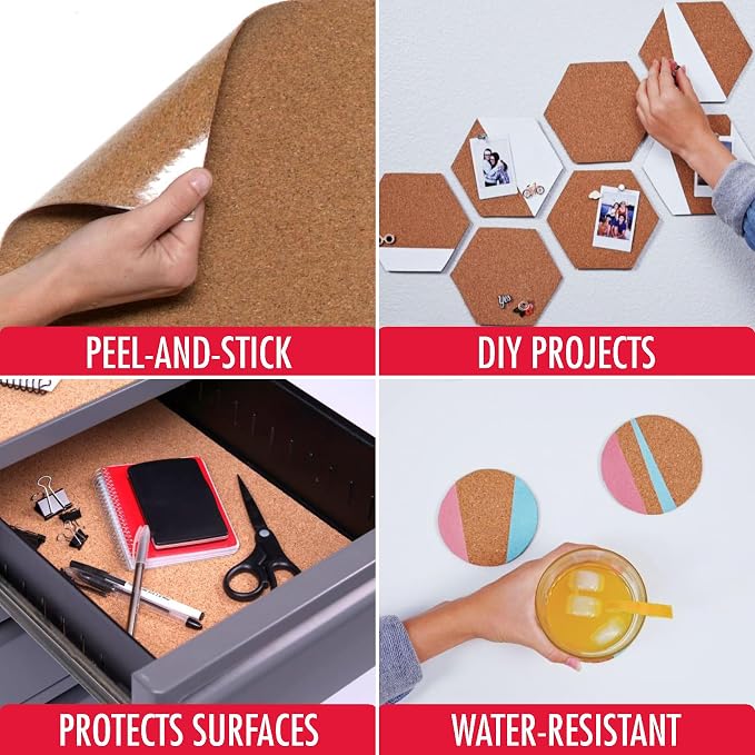 Con-Tact Brand Adhesive Roll, Cork, 18" x 4' - Image 2