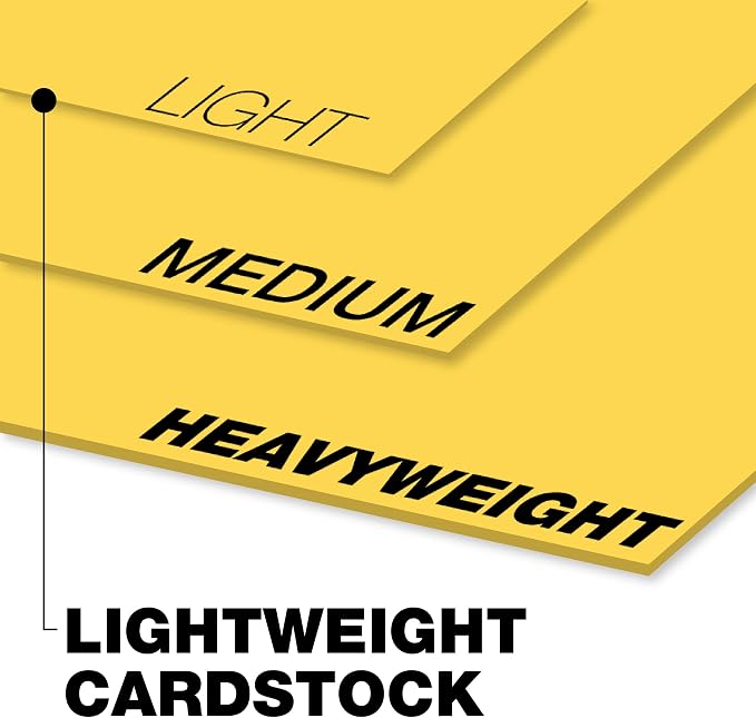 Springhill 8.5” x 11” Goldenrod Yellow Colored Cardstock Paper, 67lb Vellum Bristol, 147gsm, 250 Sheets (1 Ream) – Premium Lightweight Cardstock, Vellum Printer Paper with Textured Finish – 086008R - Image 2