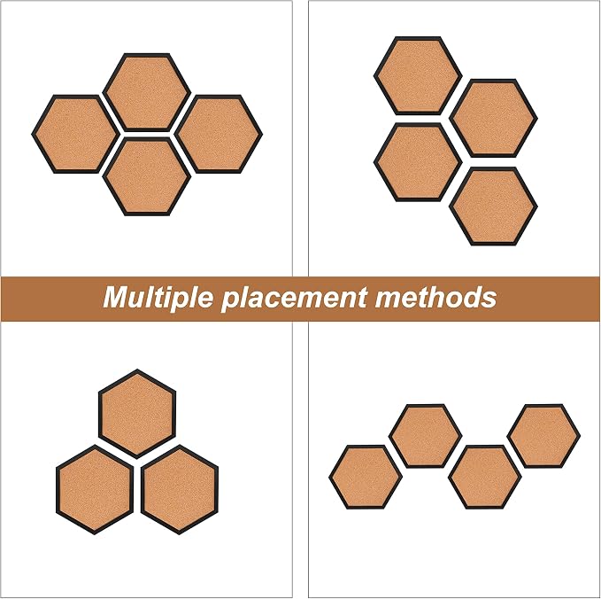 Facilife 4 Packs Cork Board,Corkboards for Wall,Small Cork Board Decorations,Cork Boards for Walls with Frame, Decorative for Office, School & Home - Image 9