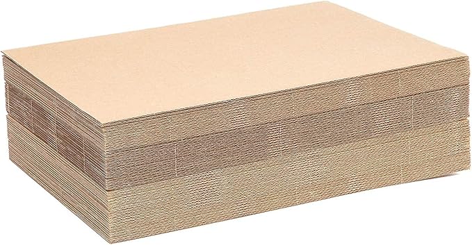 Juvale Corrugated Cardboard Sheets - 11 x 14 in, Brown, 50 Pack - Packing Cardboard Sheets & Backing for Packaging & Art Projects - Image 4