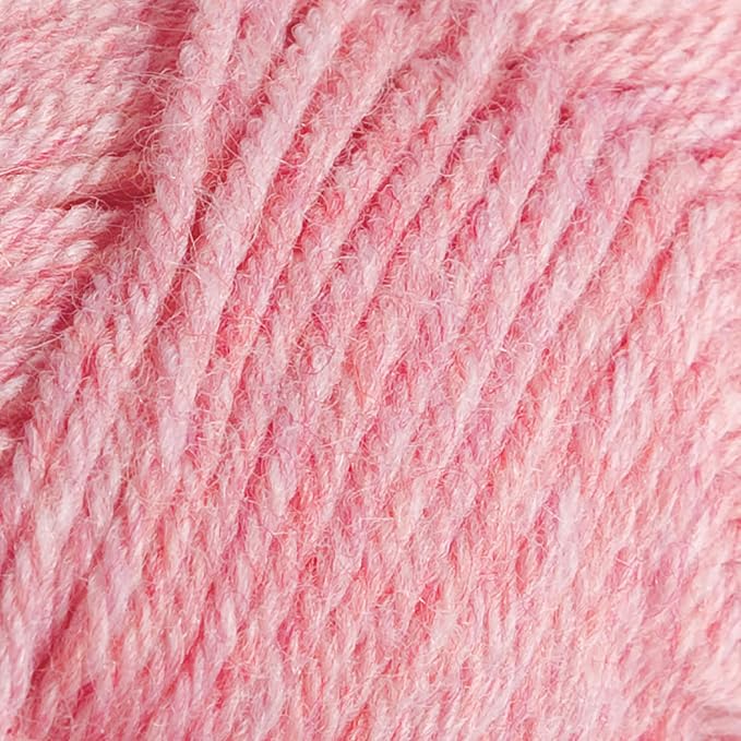 Knit Picks Wool of the Andes Pink 100% Wool Yarn Pack for Knitting | 10 skeins (500g total) of soft worsted weight crocheting yarn in Blossom Heather color, good for felting. - Image 3