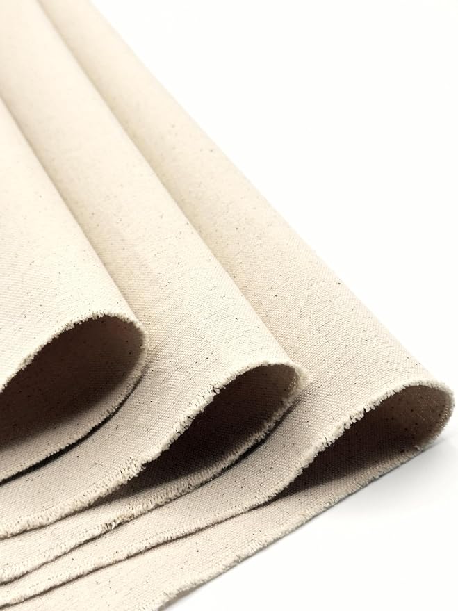 EOVEA | Canvas Fabric by The Yard - Cotton Duck, Heavy Duty, Natural, 62'' Wide & Breathable Material Bags, Crafts, Projects,Covers,Placemats(12oz Natural, 20 Yard) - Image 5
