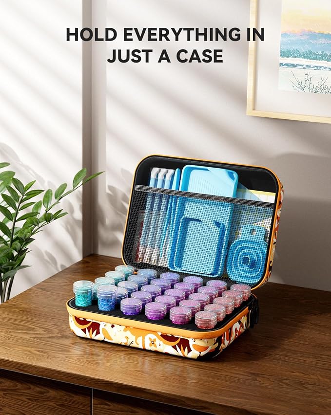 ARTDOT 30 Slots Storage Container for Diamond Art Kits for Adults,Portable Bead Storage Boxes for Diamond Painting Accessories and Tools - Image 2