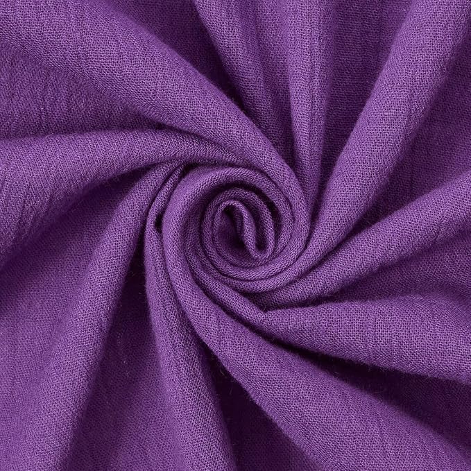 AK TRADING CO. 50" Wide 100% Cotton Island Breeze Gauze Fabric by The Yard – Lightweight, Breathable Material for Apparel, Crafts, Home Décor, Photoshoots, & DIY Projects (Purple, 1 Yard) by Fabrics%7CEventDecor%7CCrafts%7CUpholsteryFoam