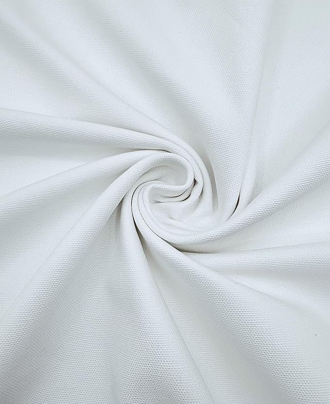EOVEA | Canvas Fabric by The Yard - Cotton Duck, Medium Weight, White, 62'' Wide & Breathable Material Bags, Crafts, Projects,Covers,Placemats(10oz White,3 Yard) by EOVEA