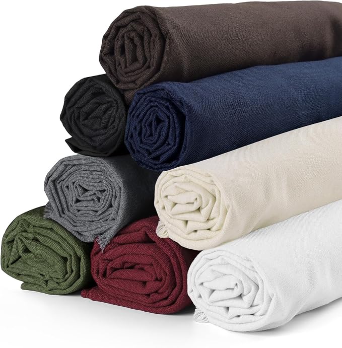 Canvas Fabric 10oz Cotton Upholstery Fabric Drop Cloth 59x36Inch Wine Red | Soft Duck Canvas Cloth, Thick Cotton Fabric By the Yard for Painting, Embroidery, Sewing, Cushion, Home Decor, Arts & Crafts - Image 7