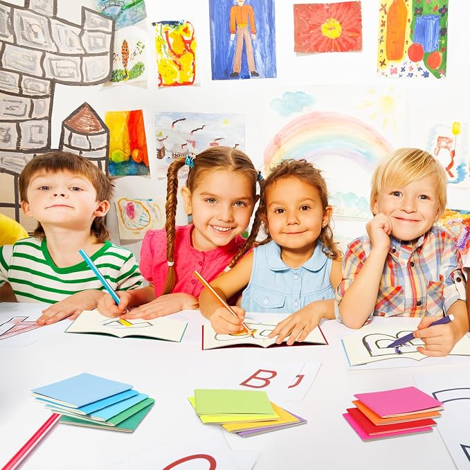 150 Pack Mini Notebooks Bulk 4x4 Inch Blank Pocket Journals,Bright Color | Unlined Pages with 24 Sheets Each Compact Journals for Kids Students Classroom Rewards Party Favors Travel Notes Creative - Image 7