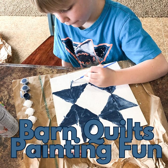 9 Inch Barn Quilt Kit Set 4 | Boho, Milky Way Star, HST, Pineapple | Unfinished wood blocks to paint for DIY parties, farmhouse wall decor, quilting-inspired crafts, handmade gifts. - Image 7