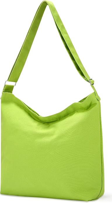 Women's blank large Size Canvas Crossbody Tote Handbags Shoulder Bag Hobo Casual Tote Diy/gifts by Drawblank