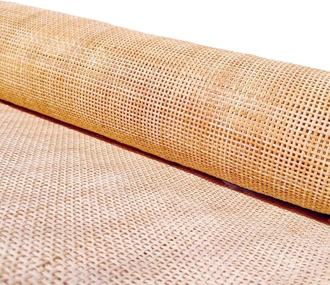 32"(2.7Feet) Width x 9.9 Feet Length Natural Cane Webbing Large Size Rattan Roll, Caning Material, Cane Webbing roll, Rattan Material Fabric Sheet from Origin Asia for Furniture Chair Dresser Cabinet by Unknown
