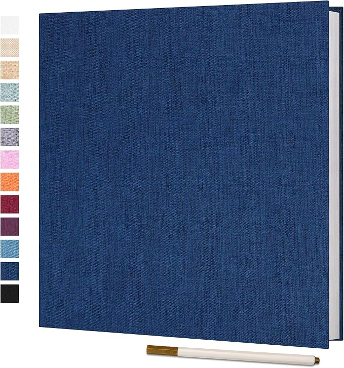 Vienrose Large Photo Album Self Adhesive for 4x6 8x10 10x12 Pictures Scrapbook Album DIY Scrap Book 40 Sticky Pages with A Metallic Pen 13"x12.6"40 Pages | Large Scrapbook Album, 20 Sheets, 4x6 8x10 10x12 Photos, Metallic Pen, DIY Memory Book, Travel P... by Vienrose