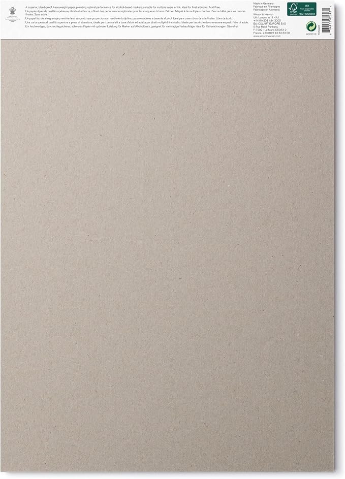 Winsor & Newton 6002013 Non-Carbon Marker Paper in Pad - 25 Sheets DIN A3, 175 g/m², FSC, Chlorine and Acid Free, Ageing Resistant for All Types of Alcohol-Based Markers - Image 2