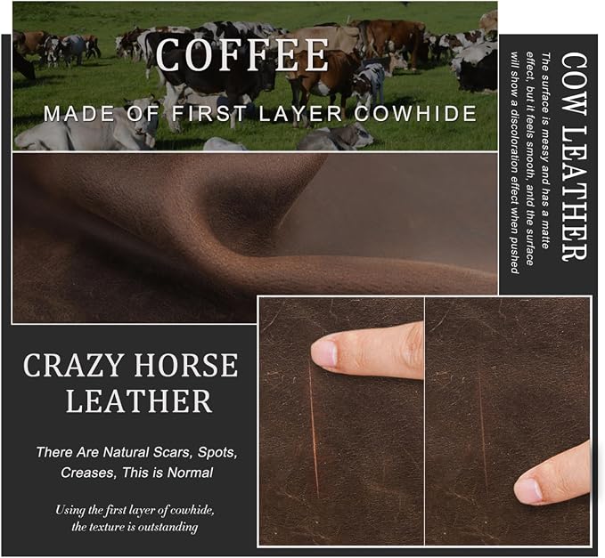 Top Grain Genuine Leather 4 Fountain Pen/Pencil Case Pouch, Handmade Minimalist Design, Zipper Closure with Multi-Function & Slots, Gift Choice for Man/Woman/Office, Matte Coffee, 4 Slots - Image 9