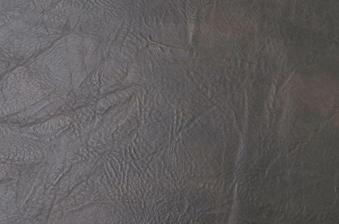 5 Yards 54" x 180" Distressed Bark Texture Soft Faux Leather Fabric Dark Brown Fake Leather Fabric Upholstery Vinyl for Sofa Chairs Car Seats Crafts - Image 3