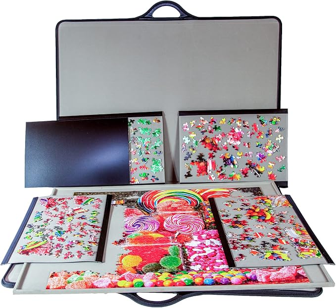 jigthings – Jigsort 1500 – Jigsaw Puzzle Board with Carry Case for Puzzles up to 35.5" x 25.5". Saves and Stores Most 1500 Piece Puzzles by Jigthings