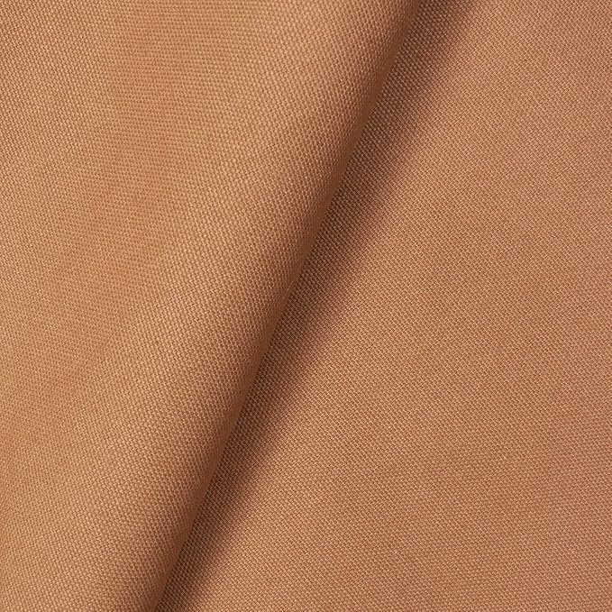 Cotton Duck Canvas Fabric Heavy Duty Outdoor 10 Oz Thick Cloth Material By The Yard & Roll Wholesale - Nutmeg (1 Yard) - Image 2