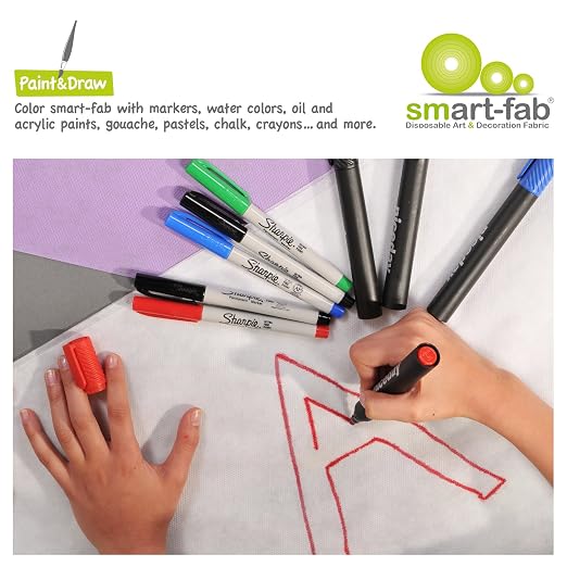 Smart-Fab Craft Fabric Roll, 24" x 18', Blue, Perfect for Schools, Crafts, Art, Bulletin Board, Teacher Classrooms, Outlasts Paper, Won't Fade - Image 11