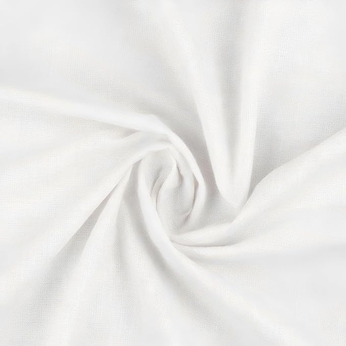 100% Cotton Fabric 2 Yards 59 Inch Width Natural Color | Muslin Fabric for Embroidery Sewing Quilting Backing Lining DIY Garments Crafts - Image 2