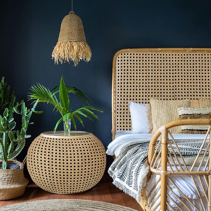 5 Feet 18'' Width Natural Woven Cane Webbing Roll, Rattan Repair Material | Pre-woven Natural Rattan Cane Webbing Roll, Durable Material, Flexible to Cut, Ideal for Chair Repair, Cabinet Renovation - Image 3