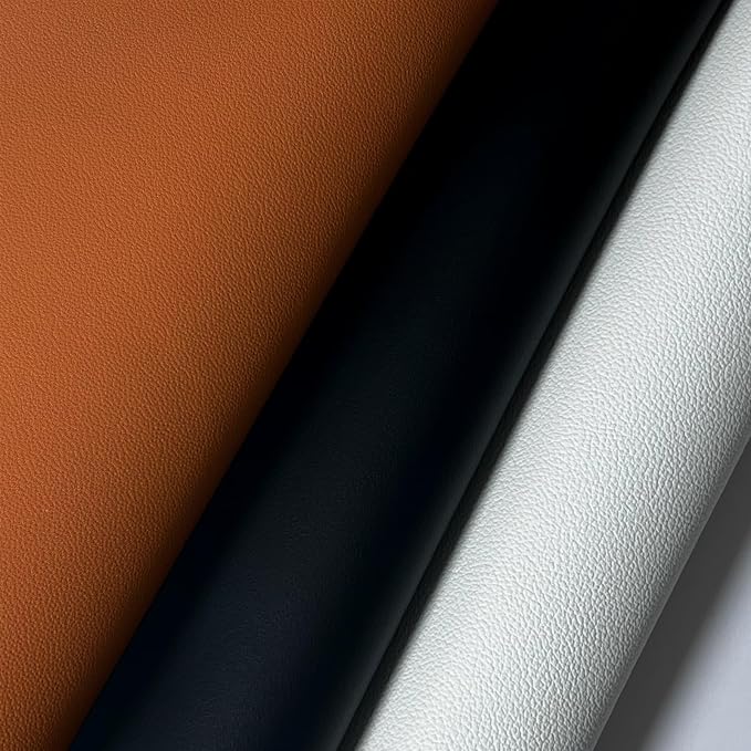Faux Leather Fabric, 54"x36" 1.2mm Thick Durable Synthetic Upholstery Leather Vinyl, Soft Smooth Waterproof, Durable,Replacement Renovate for Wallets, DIY Projects, Furniture, Car Seats 1 Yard-Brown - Image 5