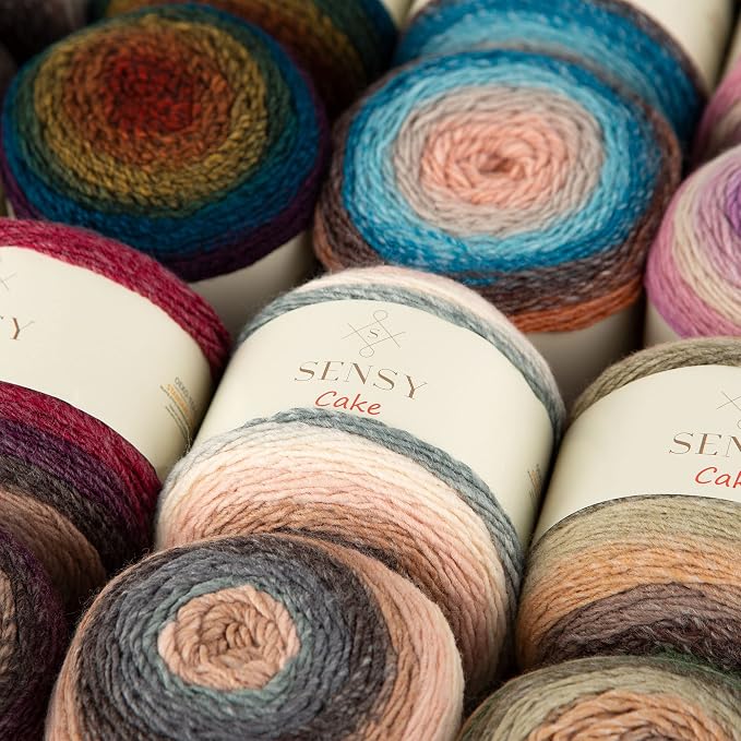 S Sensy Cake - Premium Acrylic #3 Light Yarn, 8 Skeins, 560, 525 Yards 5 oz - Image 7