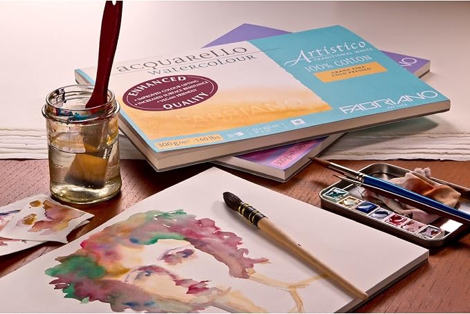 Fabriano Artistico Watercolor Block, 9" x 12", Traditional White - Image 2