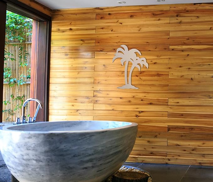 Jess and Jessica Wooden Palm Tree Wall Art 24" x1/4" Thick – Home Decor Accent for Wall Hanging and DIY Crafts, Unfinished MDF Palm Tree Wood Cutouts for Living Room, Bedroom or Tropical Spaces - Image 8