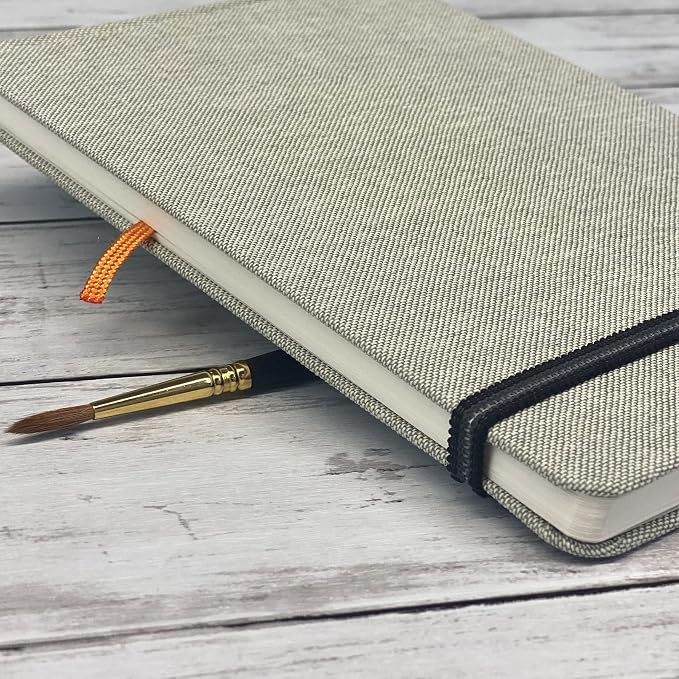 Handbook Journal Co. Artist Watercolor Sketchbook Journal, Grand Portrait 10.5 x 8.25 Inches, 95lb / 200 GSM, Hardcover w/Pocket - Image 4