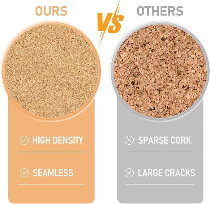 Cork Board Tiles - 4 Packs Adhesive Corkboards for Wall, Small Cork Board Squares Decorative for Office, School & Home - Image 5