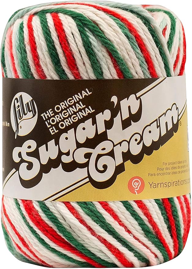 Lily Sugar'N Cream Mistletoe Yarn - 6 Pack of 57g/2oz - Cotton - 4 Medium (Worsted) - 95 Yards - Knitting/Crochet - Image 2