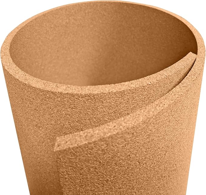 Manton Cork Premium Cork Roll - 4' x 5' x 3/8" | 100% Natural Facing Grade Cork Sheets for Bulletin Boards, Photo and Message Push Pin Displays, Home School Office by Manton+Cork