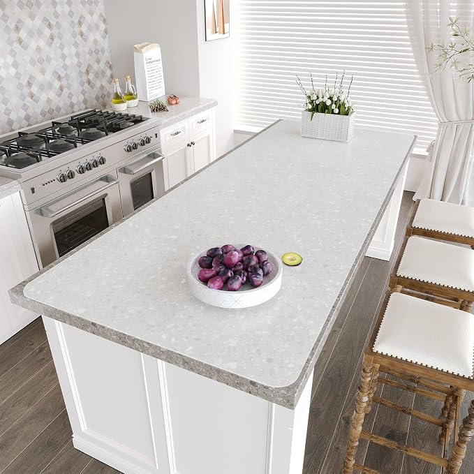 Warome Silicone Mat, 78.7”x 23.6” Heat Resistant Mats for Countertop, Extra Large Kitchen Counter Protector, Cuttable Counter Mat for Crafts- White Translucent by Warome