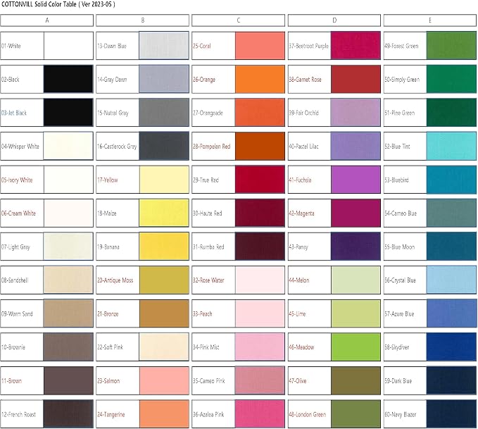 COTTONVILL Solid 60 Colors Precut Fabric 20COUNT Cotton for Quilting (10yard, 13-Dawn Blue) - Image 2