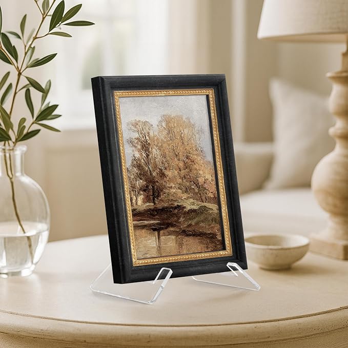 Americanflat Acrylic Easel Stand - 6" Tabletop Easel and Plate Stand - Lightweight Display Holders for Photos, Cards, Frames, Books, Magazines, Albums - Home or Office Decor - Image 3