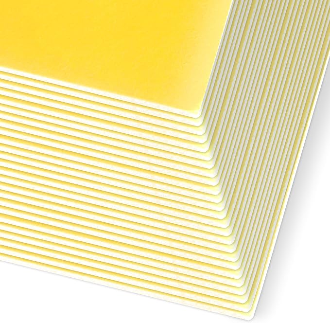 Flipside Products 20" x 30" Yellow Foam Board, Arts and Crafts, 3/16" Thick, Presentations, Signboards, Backing Board, Display, Pack of 25 by FlipsideProducts