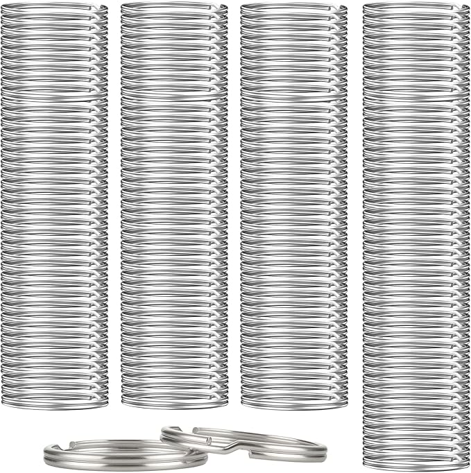 1500PCS Key Rings Bulk,1 Inch (25mm) Split Metal Alloy Keychain Rings | Sturdy alloy split key‑rings fit jewelry‑making, bag pendants,handmade crafts and daily key‑organizing by YoufocusonlovinglifeWefocusonsimplifyingit