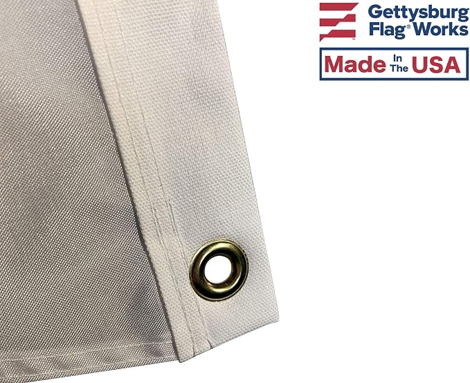Set of 25 Blank White Nylon Pennant Flags - Size 12x18" - Proudly Made in the USA (25, 12x18" White) - Image 2
