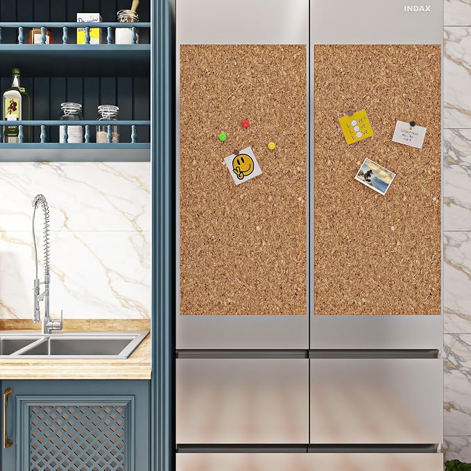 ReWallpaper Large Cork Board Roll 1.5mm Thick Self Adhesive Cork Boards for Wall Natural Corkboard Roll Peel and Stick Backing for Bulletin Board Decorations DIY Classroom Home Kitchen 17.3in x 16.5ft - Image 6